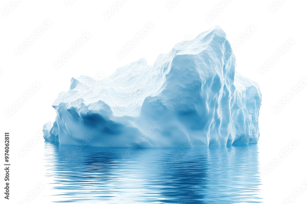 Majestic iceberg floating in calm waters, showcasing natural beauty and frozen landscape in the Arctic or Antarctic region. Majestic iceberg floating in calm waters, showcasing natural beauty and frozen landscape in the Arctic or Antarctic region.