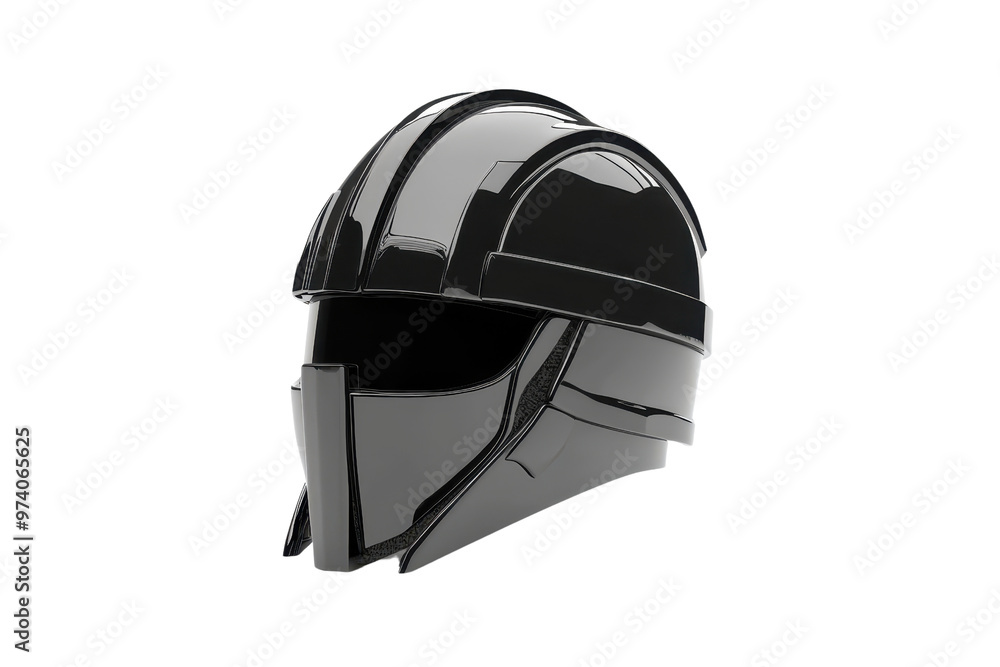 Sleek futuristic black helmet with visor, isolated on transparent background. perfect for sci-fi, fantasy, and gaming concepts. Sleek futuristic black helmet with visor, isolated on transparent background. perfect for sci-fi, fantasy, and gaming concepts.