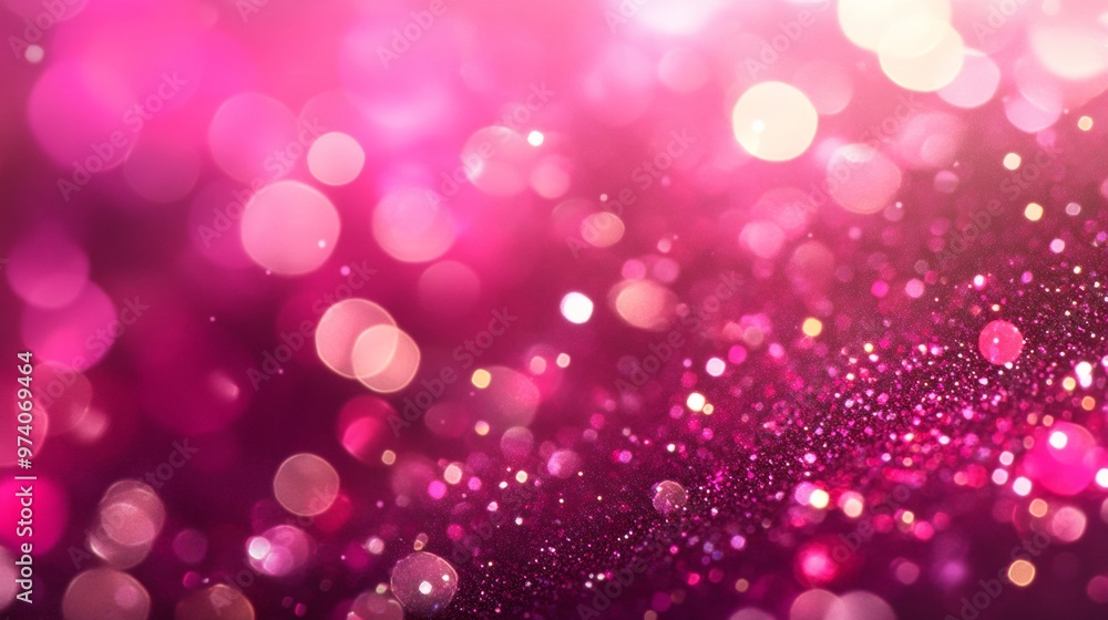 Pink glittery background with bokeh lights. Valentine's Day abstract background Pink glittery background with bokeh lights. Valentine's Day abstract background