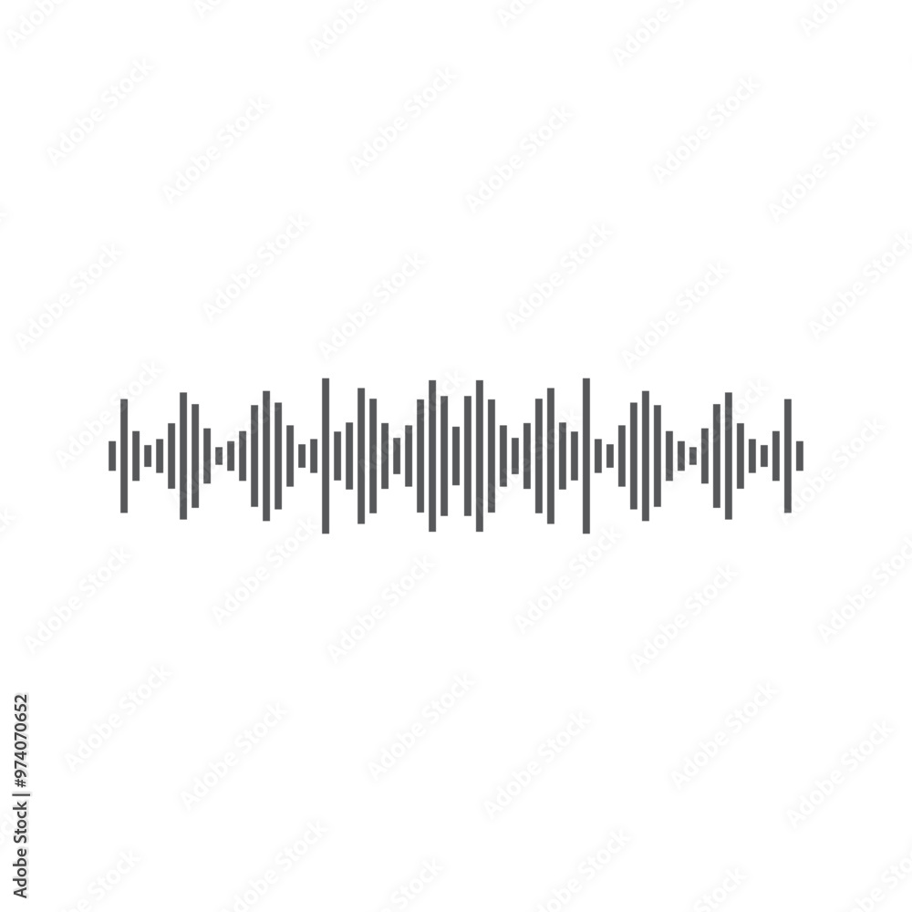 Sound waves vector illustration Sound waves vector illustration