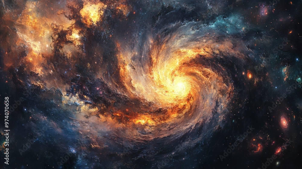 Medical charts made of swirling galaxies Medical charts made of swirling galaxies