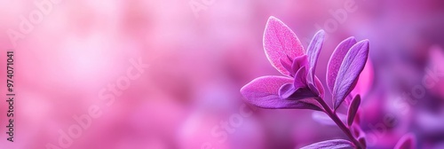  A tight shot of a purple bloom against a softly blurred backdrop of pink and purple blossoms