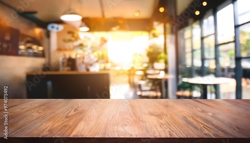 coffee shop blurred background with vintage filter and sun light