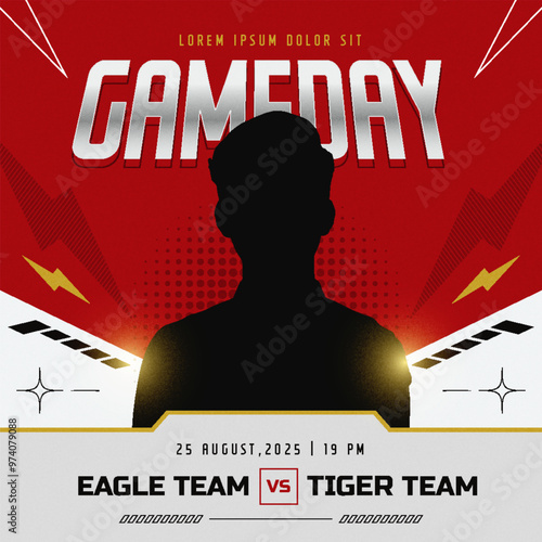 Esport gameday social media post banner template