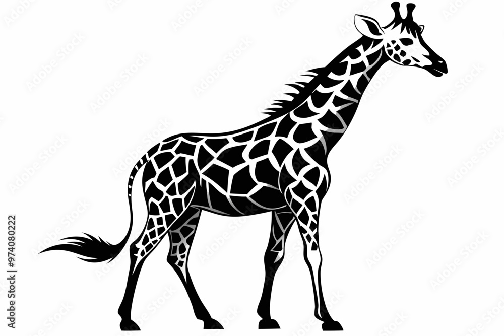 Naklejka premium giraffe illustration