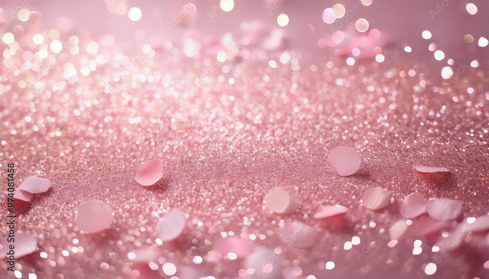 Pink glitter & petals Pink glitter & petals