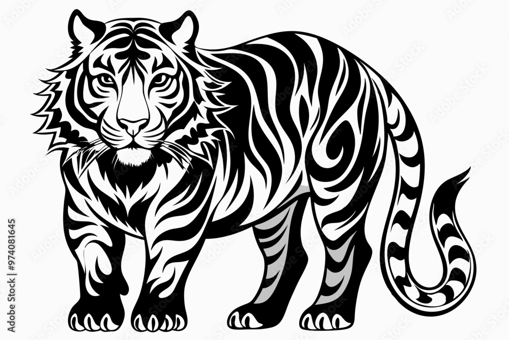 Fototapeta premium tiger illustration