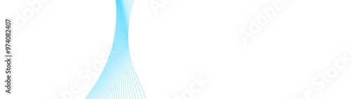 abstract blue line wave background. light lines wavy flowing dynamic in blue colors isolated on white background. AI technology, digital, communication, 5G, science, music. vector illustration