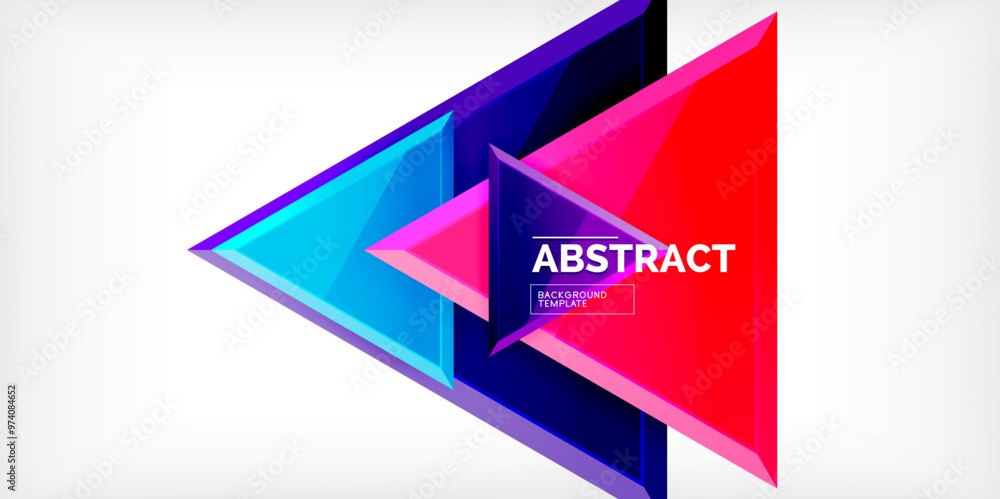 Abstract background - glossy triangles. Vector Illustration For Wallpaper, Banner, Background, Card, Book Illustration, landing page Abstract background - glossy triangles. Vector Illustration For Wallpaper, Banner, Background, Card, Book Illustration, landing page