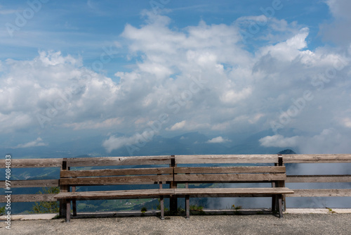 Obraz na płótnie bench in the park w salonie