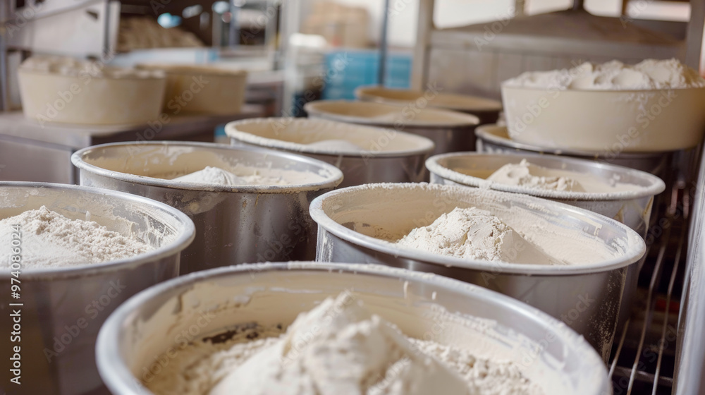 Fototapeta premium Dough Hoppers: Containers for holding and dispensing large volumes of dough