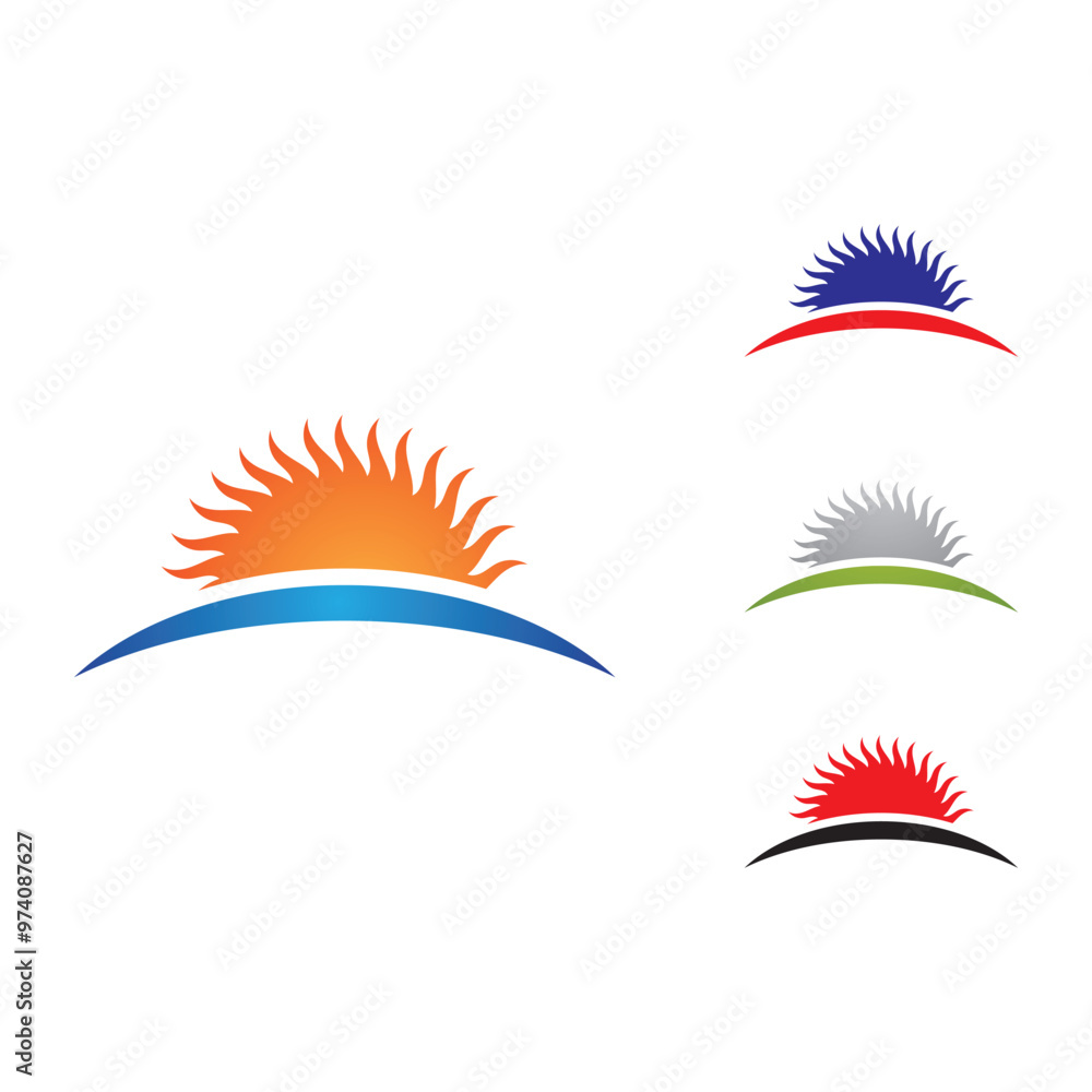 Sun Vector illustration Icon Sun Vector illustration Icon