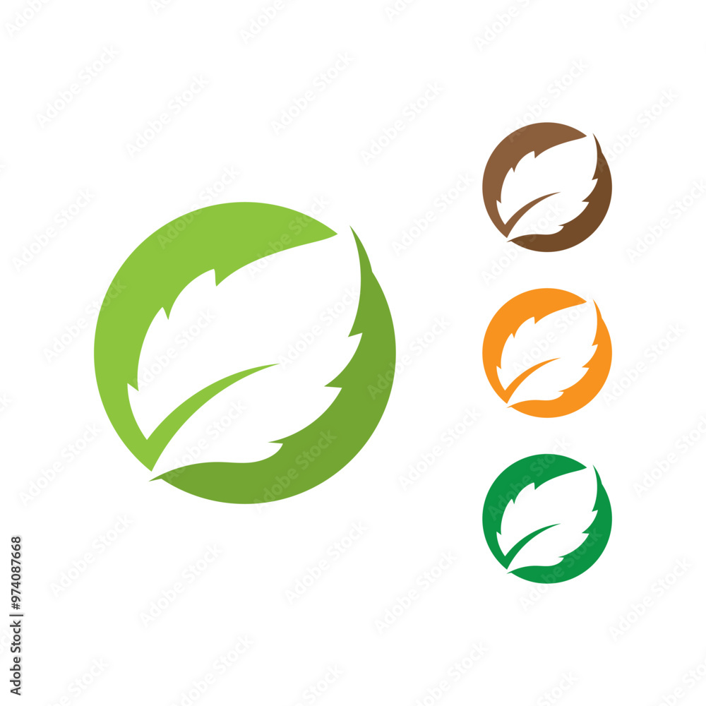 green Tree leaf logo ecology nature element green Tree leaf logo ecology nature element
