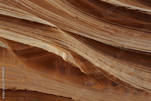 Natural background - The Wave,Coyote Butte North, Arizona Generative AI photo