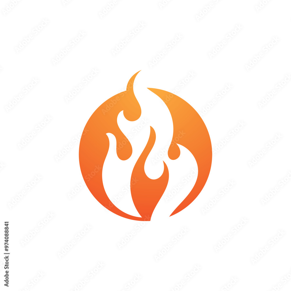 Fire logo vector illustration design template Fire logo vector illustration design template