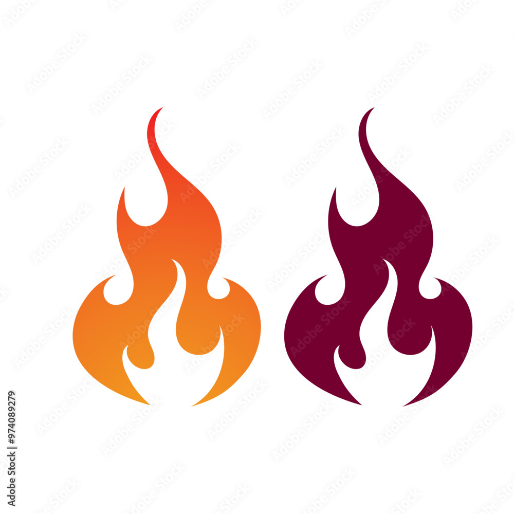 Fire logo vector illustration design Fire logo vector illustration design
