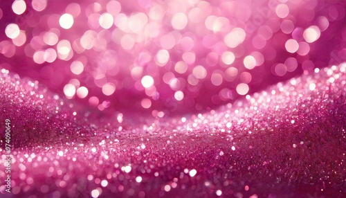 Pink glitter bokeh background