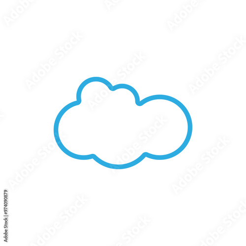 Cloud template vector