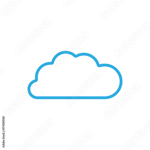 Cloud template vector