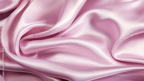 Soft pink satin fabric