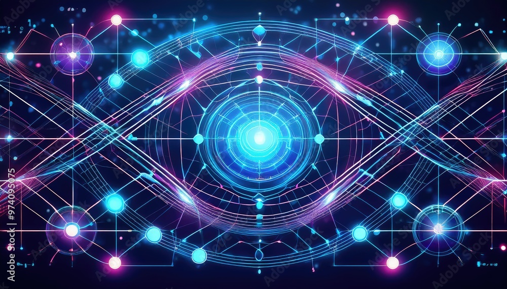 Abstract digital eye pattern Abstract digital eye pattern