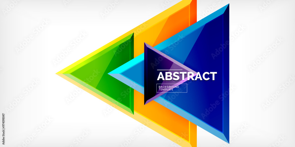 Abstract background - glossy triangles. Vector Illustration For Wallpaper, Banner, Background, Card, Book Illustration, landing page Abstract background - glossy triangles. Vector Illustration For Wallpaper, Banner, Background, Card, Book Illustration, landing page