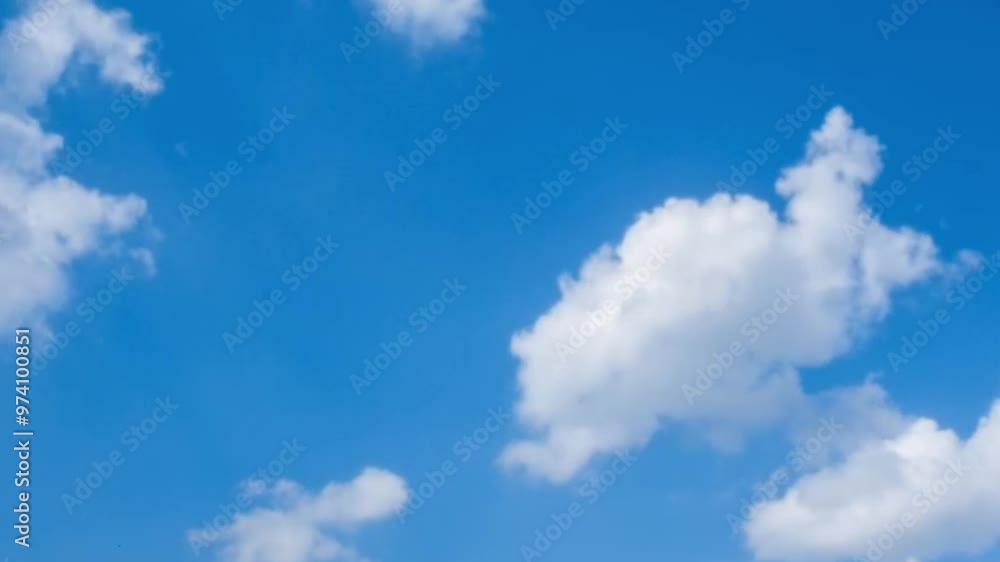Blue sky with white clouds. Cloudscape timelapse. Blue sky with white clouds. Cloudscape timelapse.