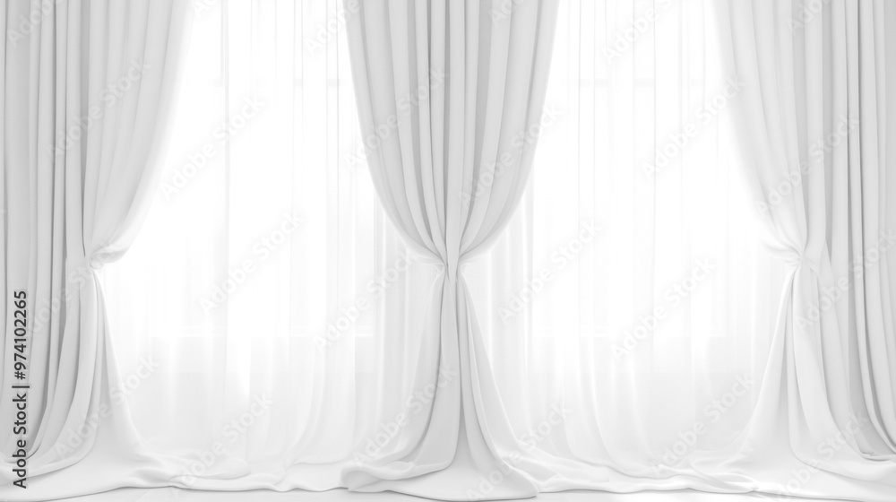 Soft white curtains background for graphic design or wallpaper. Soft white curtains background for graphic design or wallpaper.