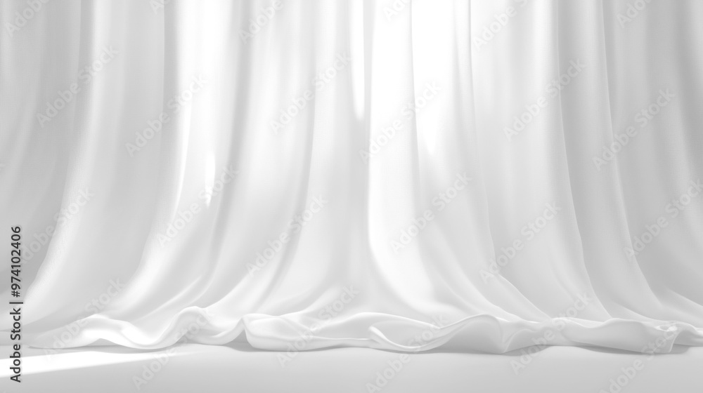 Soft white curtains background for graphic design or wallpaper. Soft white curtains background for graphic design or wallpaper.
