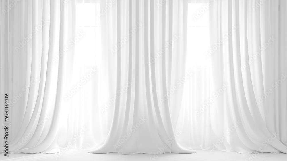 Soft white curtains background for graphic design or wallpaper. Soft white curtains background for graphic design or wallpaper.