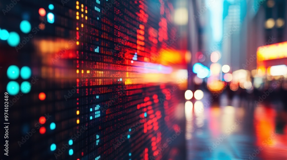 Display stock market numbers Display stock market numbers