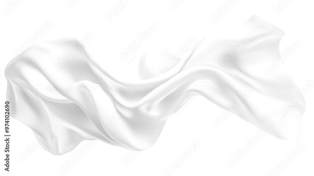 Obraz premium Soft white curtains background for graphic design or wallpaper.