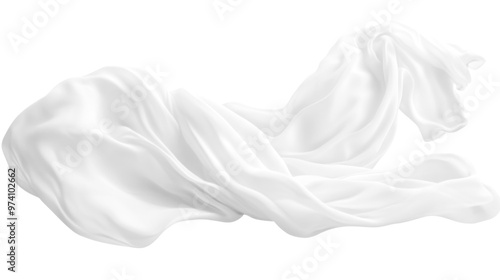 Soft white curtains background for graphic design or wallpaper.