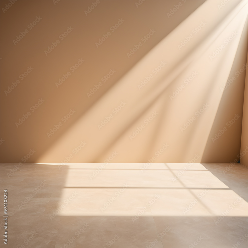 empty room with sunlight and shadow on the wall. empty room with sunlight and shadow on the wall.