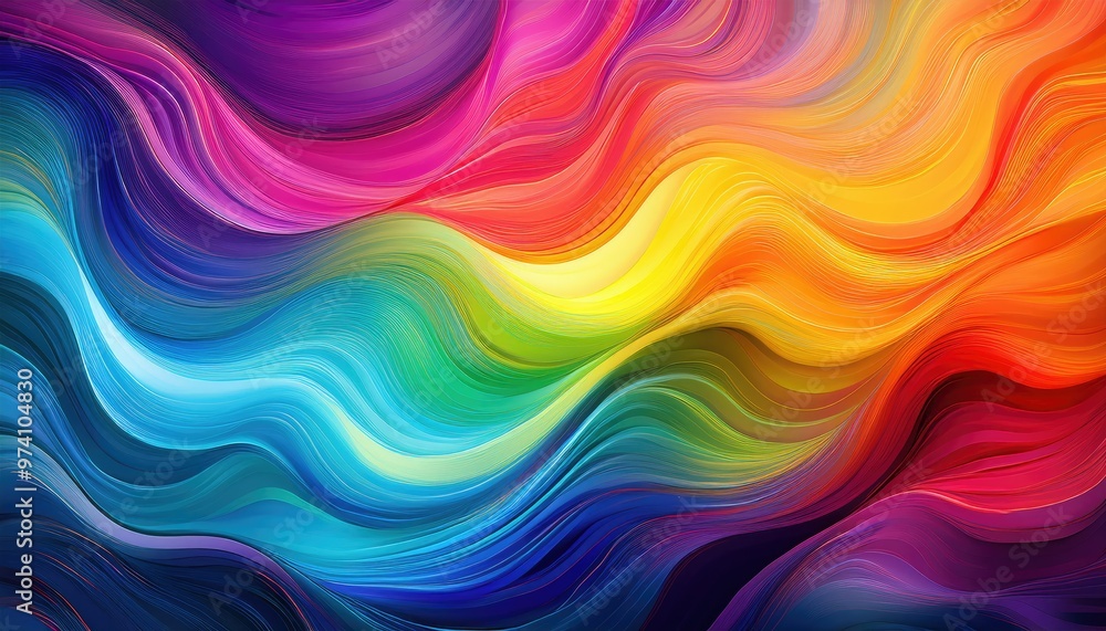 Abstract colorful waves Abstract colorful waves