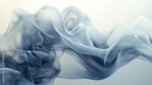 Smoke shapes in an abstract background, organic shapes, mysterious and elegant.