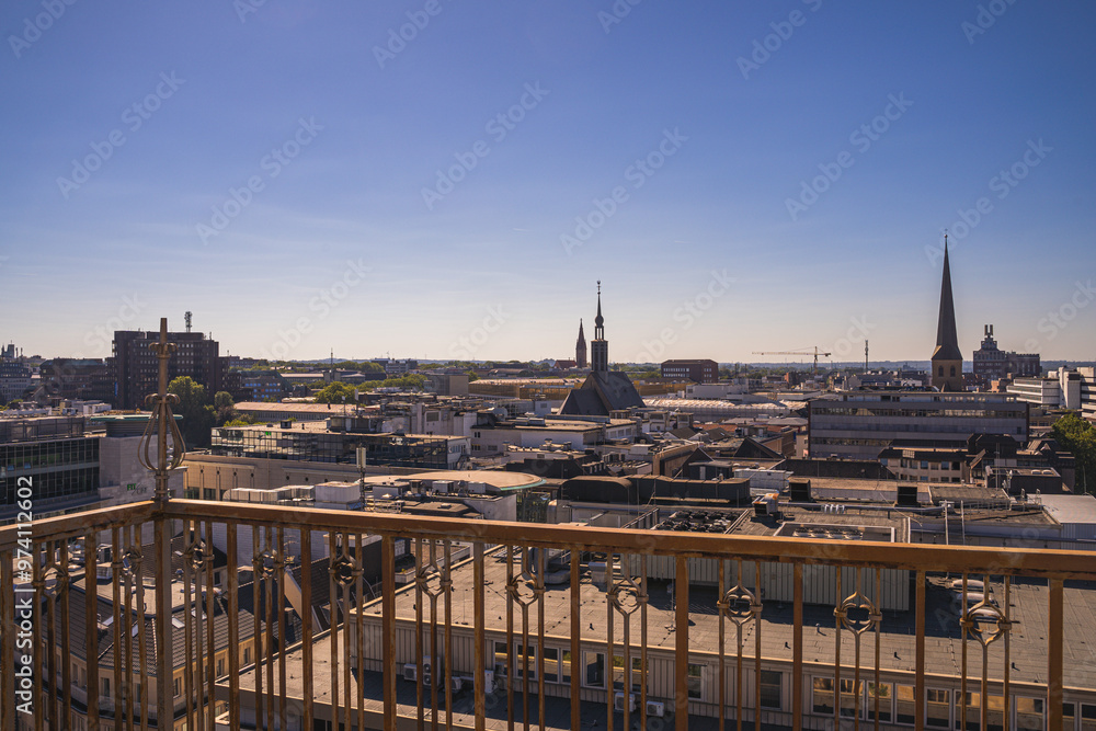 Naklejka premium Ein schöner, weiter Ausblick über Dortmund.
