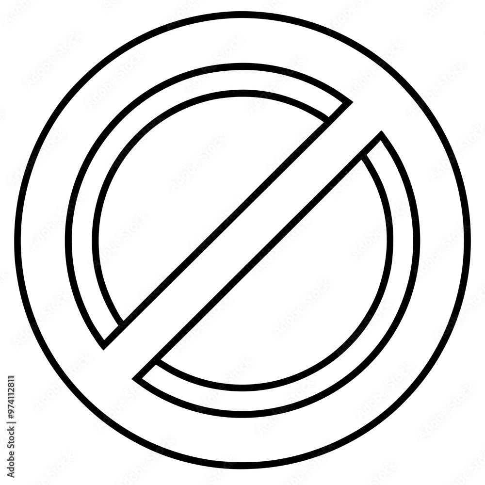 prohibiting sign outline coloring book page line art drawing prohibiting sign outline coloring book page line art drawing