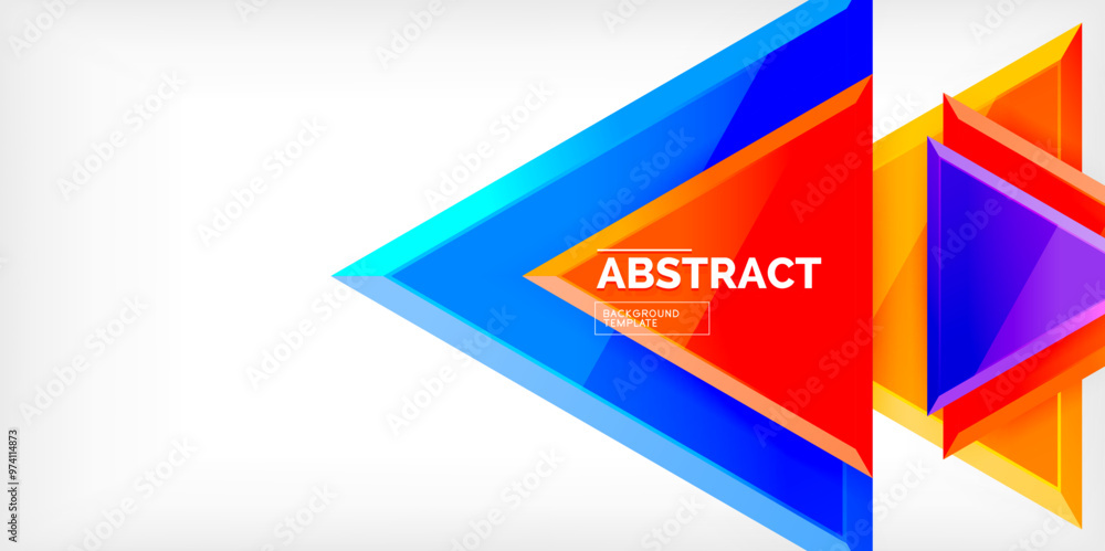 Abstract background - glossy triangles. Vector Illustration For Wallpaper, Banner, Background, Card, Book Illustration, landing page Abstract background - glossy triangles. Vector Illustration For Wallpaper, Banner, Background, Card, Book Illustration, landing page