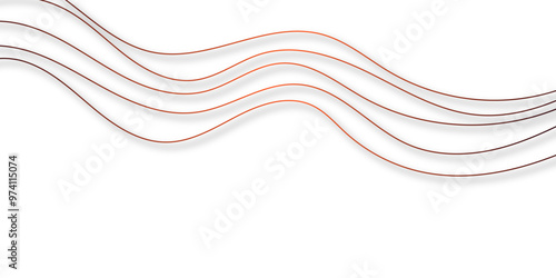 3d curly waves topography concept hand drawn topography vector format strokes digital art 