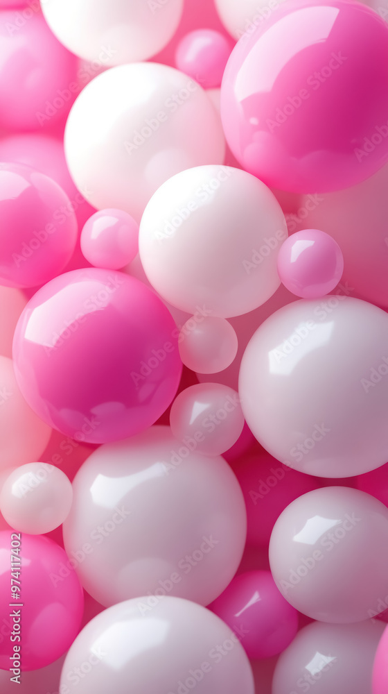 vibrant pink balloons in a festive arrangement vibrant pink balloons in a festive arrangement