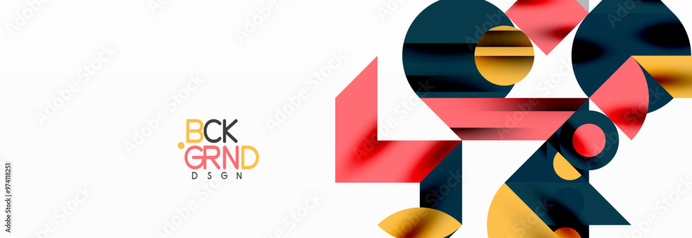 Trendy colorful circles, lines, arrows, triangles and other geometric shapes. Vector Illustration For Wallpaper, Banner, Background, Card, Book Illustration, landing page Trendy colorful circles, lines, arrows, triangles and other geometric shapes. Vector Illustration For Wallpaper, Banner, Background, Card, Book Illustration, landing page