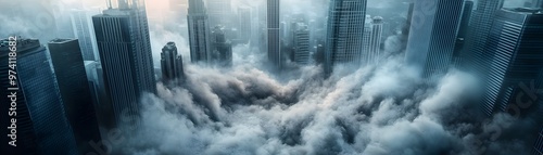Dramatic Futuristic Citysca...