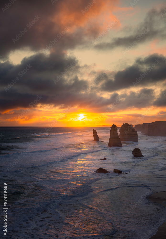 12 apostles at sunset, Great Ocean Road, Victoria, Australia 12 apostles at sunset, Great Ocean Road, Victoria, Australia