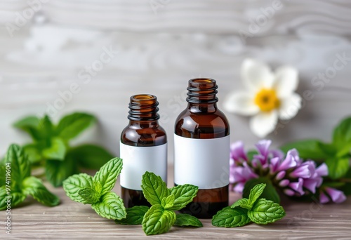 essential oil with rosemary