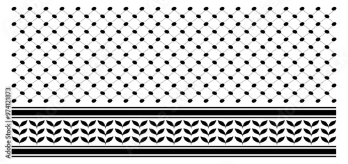 Palestine keffiyeh pattern vector