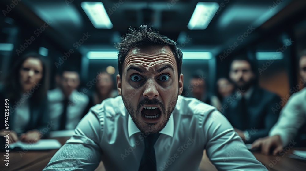A stressful meeting A stressful meeting