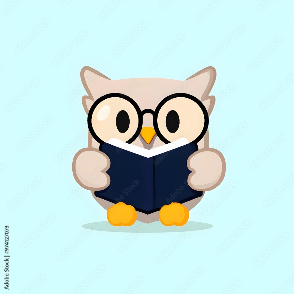 a vector logo of a cartoon owl reading a book wearing glasses, mascot, character, education, learning, wisdom, knowledge, library, study, cute, animal, bird, design, graphic, emblem, symbol, creative a vector logo of a cartoon owl reading a book wearing glasses, mascot, character, education, learning, wisdom, knowledge, library, study, cute, animal, bird, design, graphic, emblem, symbol, creative