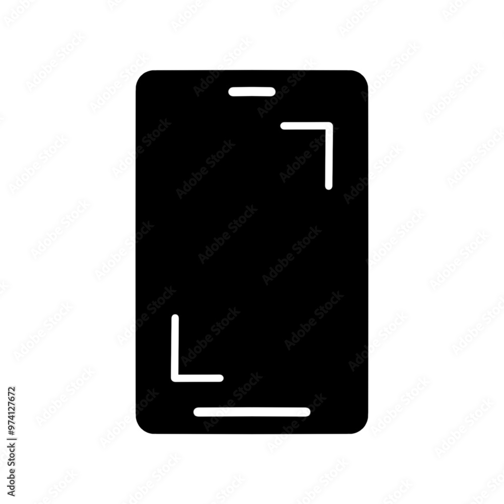 Screenshot icon for smartphone. Vector illustration design on white background Screenshot icon for smartphone. Vector illustration design on white background