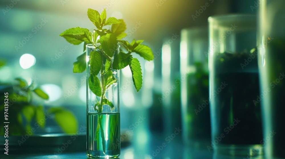 Plant Experiment in Test Tubes Plant Experiment in Test Tubes